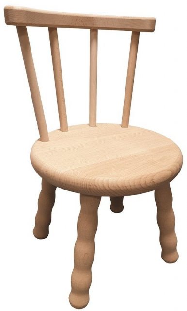 Craft Supplies Beech Chair with Screw in Legs