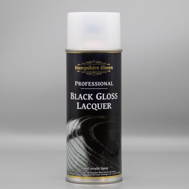 Hampshire Sheen Pro Black Gloss Lacquer Spray 400ml