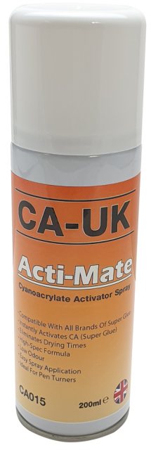 Charnwood CA-UK Accelerator for Cyanoacrylate Superglues, 200ml Spray Aerosol - UK Made!