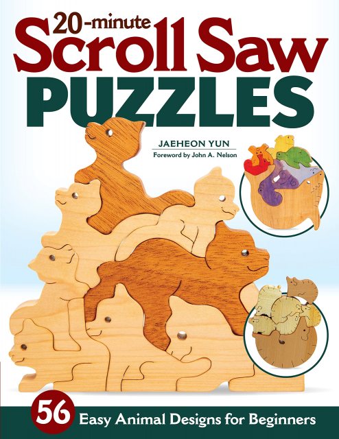 GMC Publications 20-Minute Scroll Saw Puzzles: 60 Easy Animal Designs for Beginners