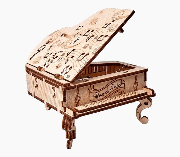 WOODTRICK  WoodTrick Grand Piano Music Box