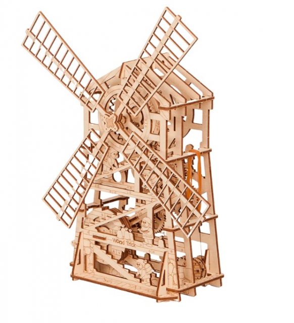 WOODTRICK  WoodTrick Windmill (with rubber motor)