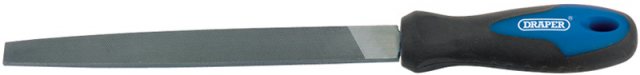 Draper Engineer's Flat Second Cut File with Soft Grip Handle, 200mm