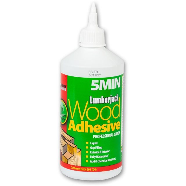 Everbuild Everbuild Lumberjack 5min Polyurethane Wood Adhesive Liquid 750g
