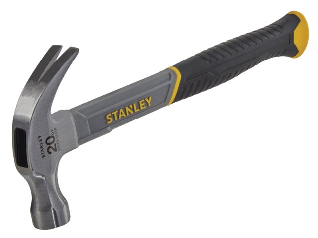 Stanley Curved Claw Hammer Fibreglass Shaft 570g (20oz)