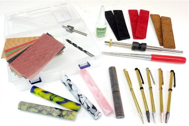 Charnwood Charnwood Deluxe Pen Turning Kit, Available in 1 or 2 Morse Taper