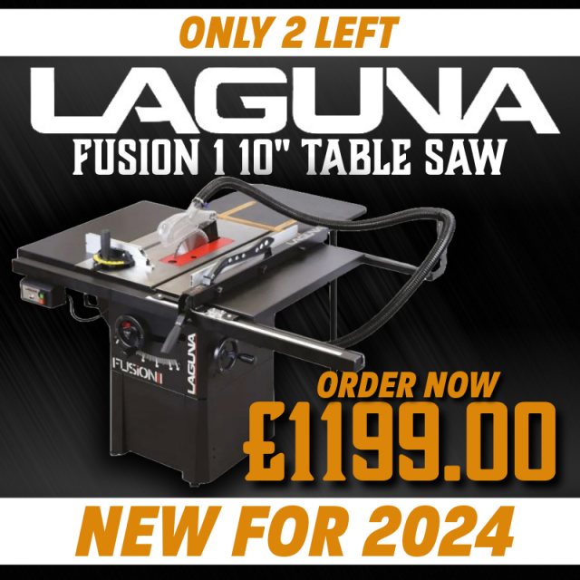 Laguna NEW for 2024 Laguna Fusion 1 10" 250mm Cast Iron Table Saw 1.9HP