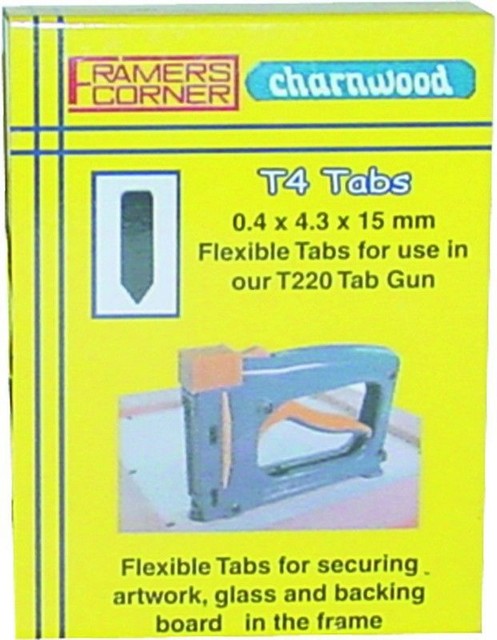 Framers Corner Charnwood T4R Rigid Tabs for T220 & T225, Pack of 2500pcs