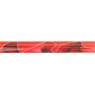 19mm Round Acrylic Pen Blank, Red with Black and White Swirl