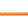 19mm Round Acrylic Pen Blank, Orange with tranparent Line