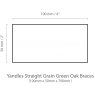 Straight Grain Green Oak Brace 50mm x 100mm x 700mm
