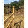 Build your own oak post and rail fence