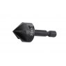 Famag Countersink, alloyed tool steel, with 5 edges, point angle 90 degree,12mm diameter