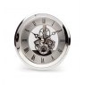 Silver Skeleton Clock 103mm