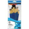 Daler Rowley Simply Natural & Synthetic Paintbrush set - 10 pieces