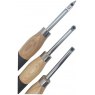 Craft Supplies 3-Pce Carbide Woodturning Tool Set - Mini + Plastic Storage Case, Round, Square & Diamond Cutters!