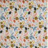 Babycord Bird and Flowers Cotton Fabric