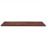 Front View of a Solid Sapele Shelf