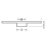 Trend Trend 13mm Plastic Guide Bush, Ideal for Letter & Number Templates, Compatible with Trend T3, T5, T1