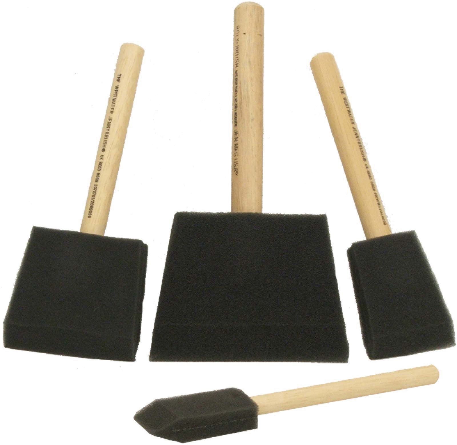Chestnut Foam Brushes Pack of 4