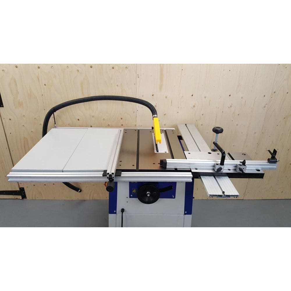 Charnwood 8" Cast Iron Table Saw with Extension Tables & Sliding Carriage - Image 8