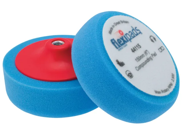 Flexipads 44115 Comp/polishing Foam Blue 150x50 Velcro - Image 2