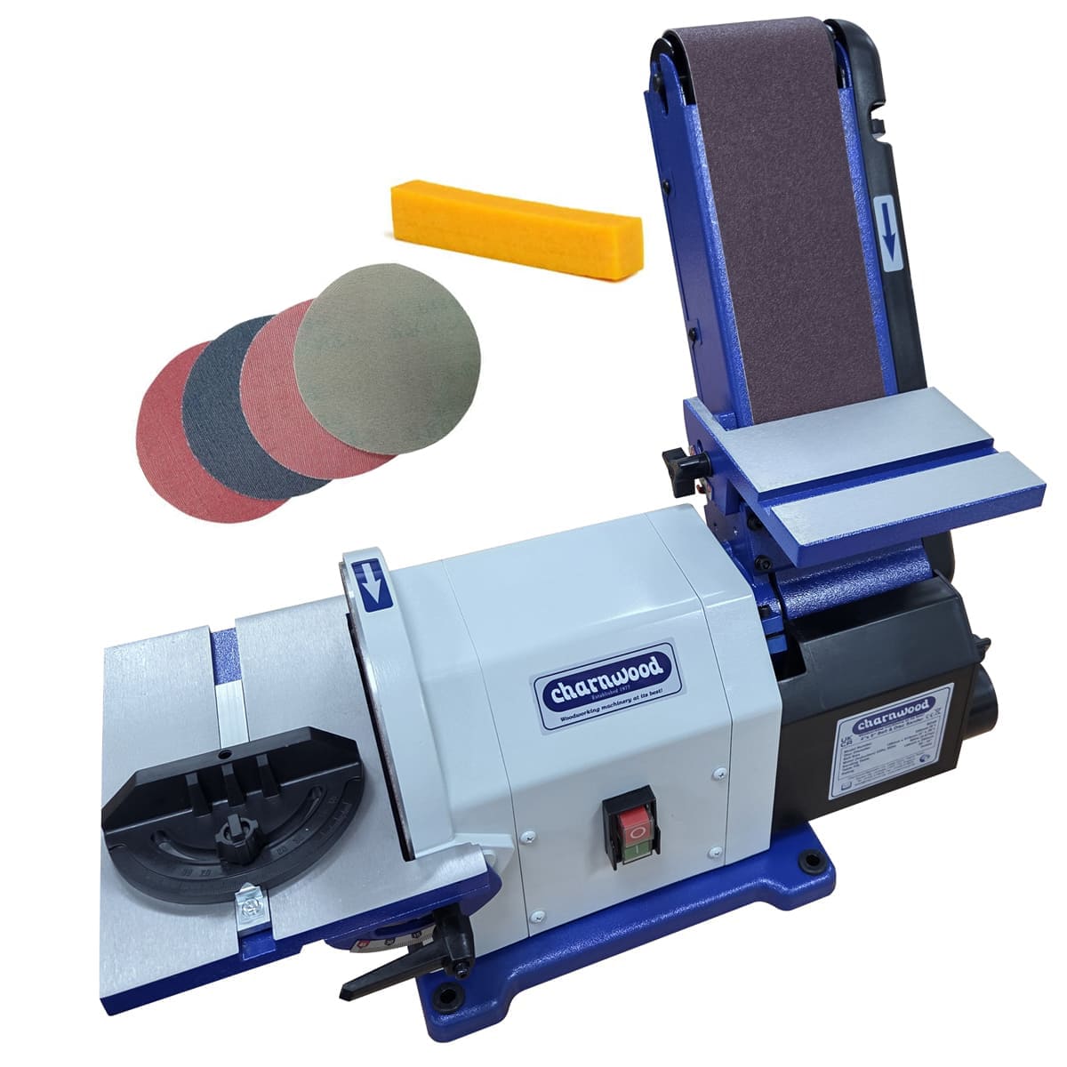 Charnwood 4” x 8” Belt & Disc Sander BD48 with Induction Motor - Image 8