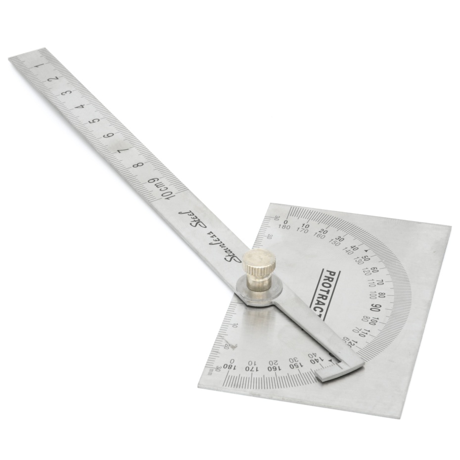 Planet steel protractor with arm #protractor #measuring