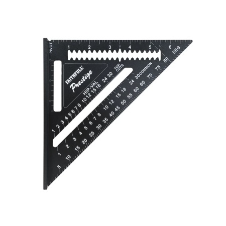 Faithfull Prestige Quick Square Black Aluminium 178mm (7in)