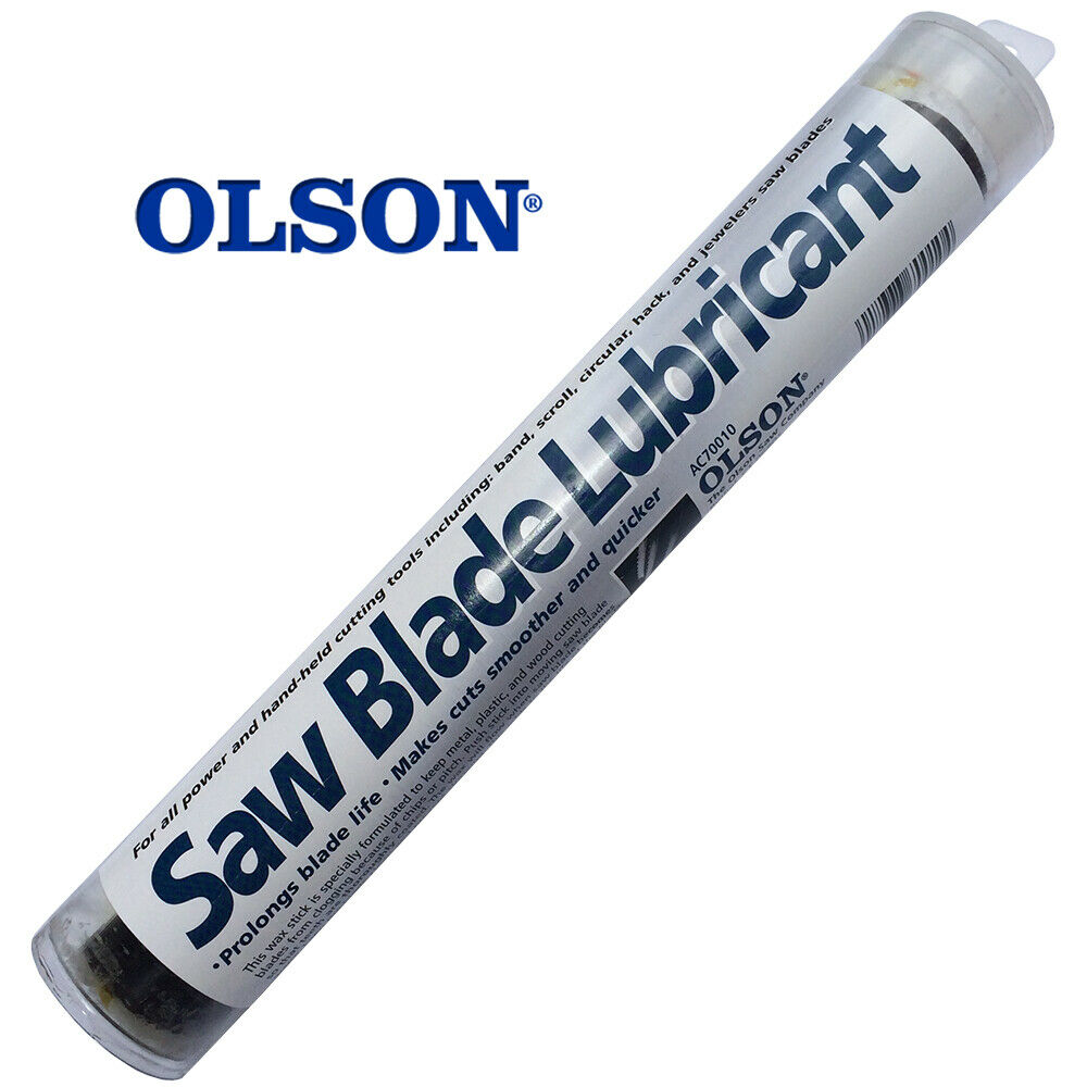 Olson Bandsaw / Scroll Saw Premium Blade Lubricating Wax Stick - Extend Sawblade Life!