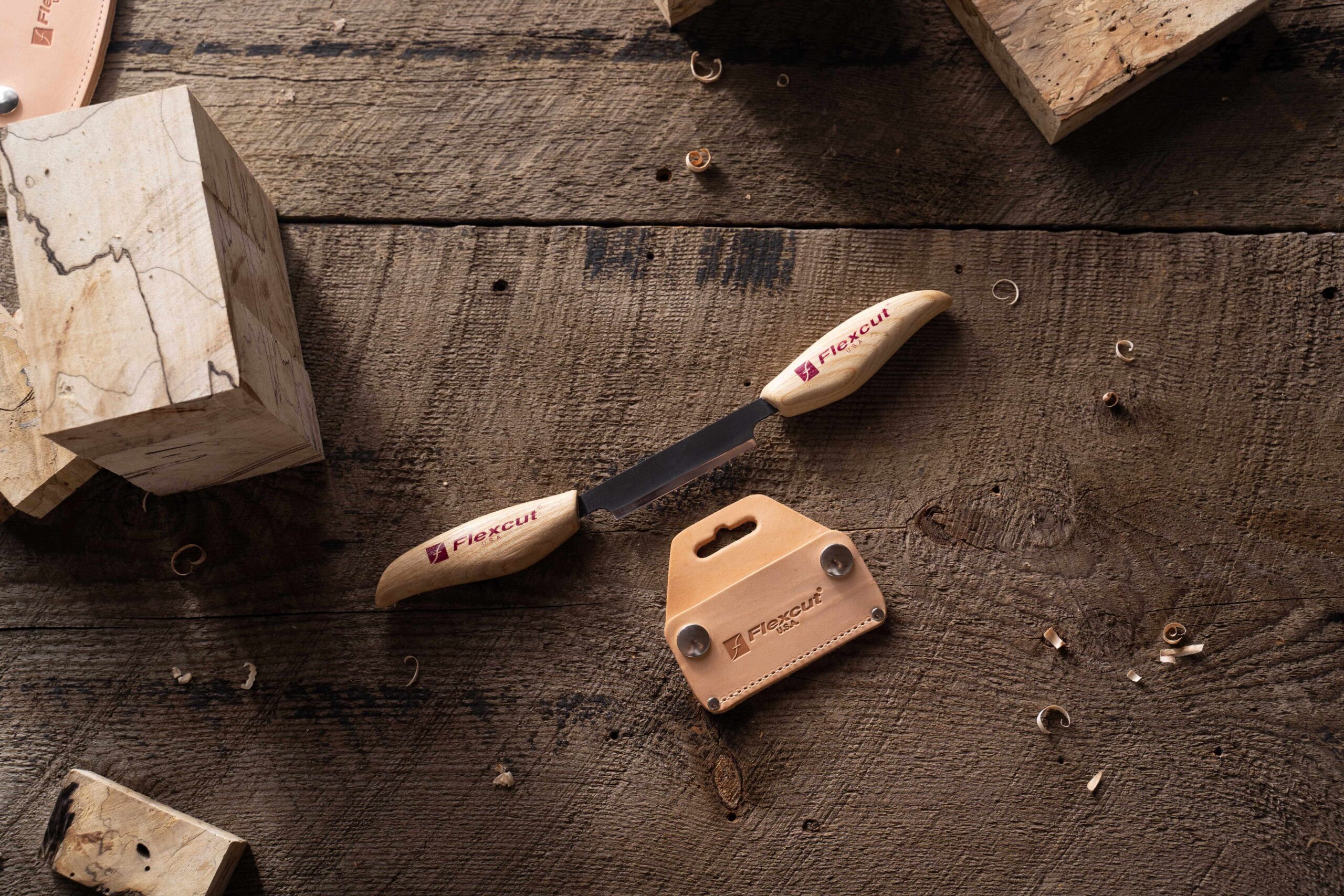 Flexcut KN25 Draw Knife with Sheath
