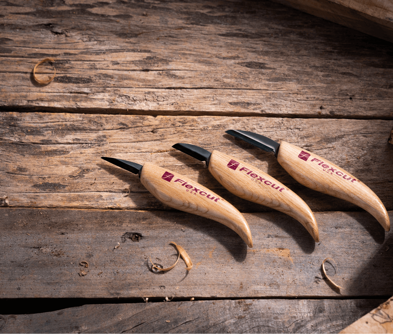 Flexcut KN500 Starter Knife Set with Compound