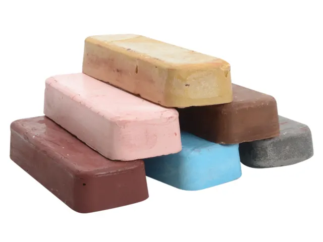 Zenith Assorted Polishing Bars (Pack of 6) - Polish Hard & Soft Metals, Brass, Copper, Aluminum, Plastic, Stainless Steels, Chrome, Wood, Veneers, Silver, Gold!