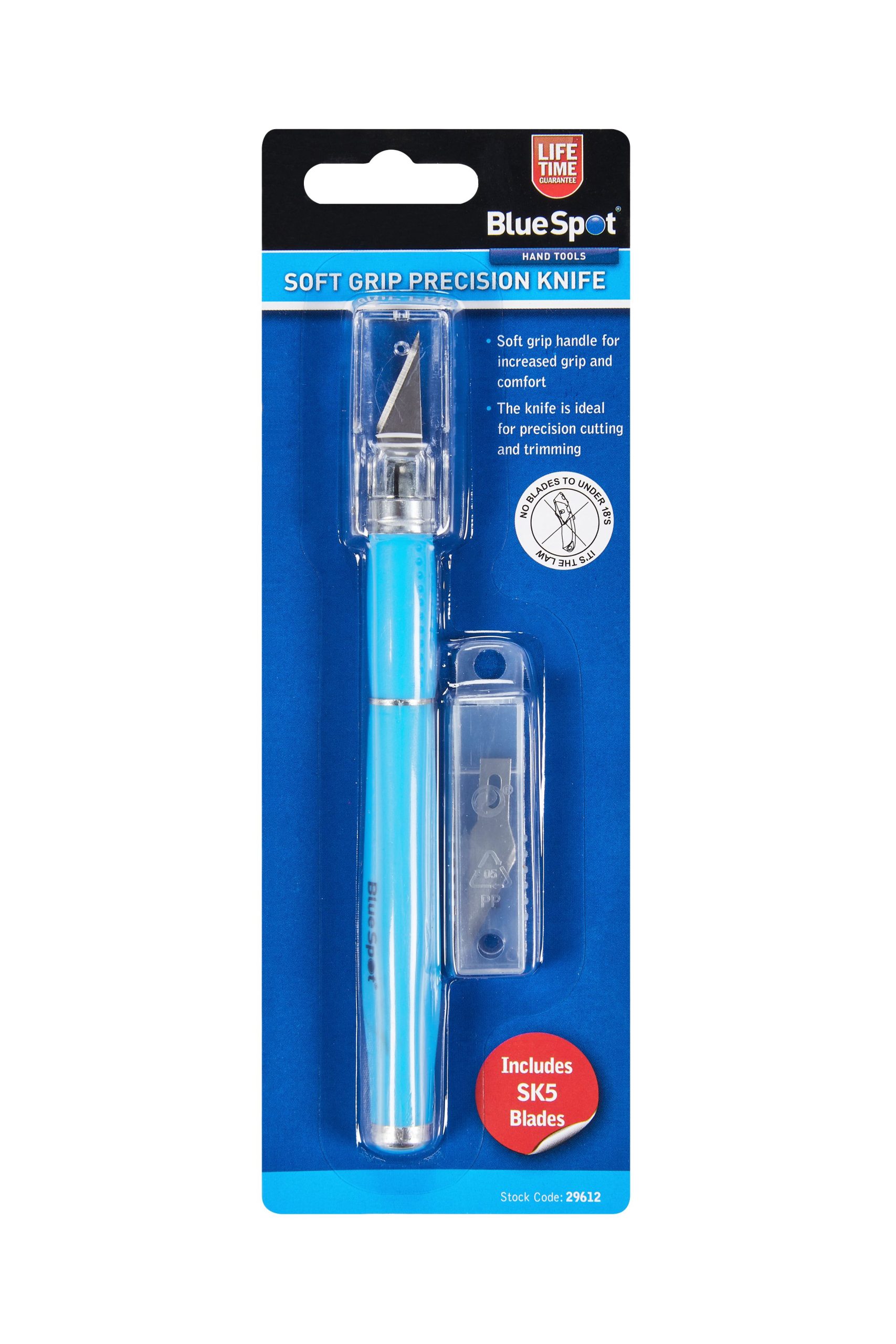 BlueSpot Soft Grip Precision Craft Knife & Blades B/S29612 for Trimming, Cutting & Hobby Craftwork B - Image 3