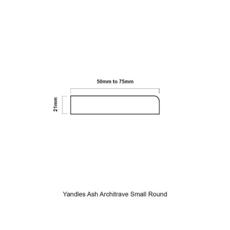 Ash Architrave Small Round Kit Measurements