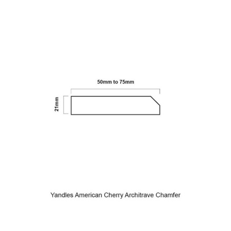 American Cherry Architrave Chamfer Kit Measurements