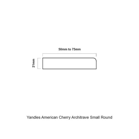 American Cherry Architrave Small Round Kit Measurements