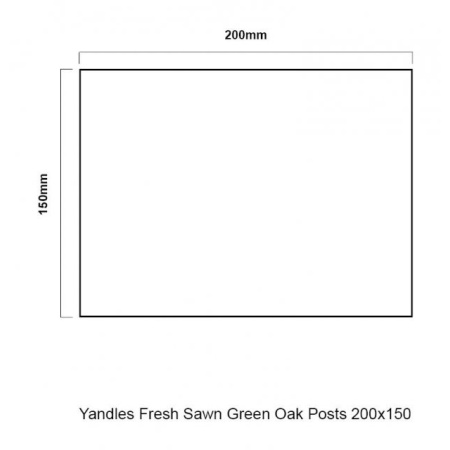 Green Oak Posts/Beams 200mm x 150mm x 3m