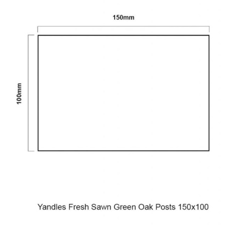 Green Oak Posts/Beams 150mm x 100mm x 2.4m