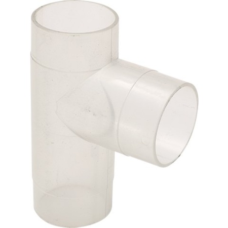 2.5 Inch Clear Plastic T Fitting