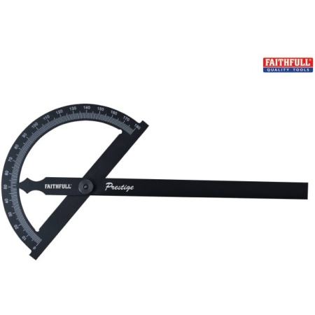 Faithfull Prestige Angle Gauge Black Aluminium 150 x 270mm