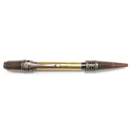 Spiritual Twist Pen - Antique Rose Copper & Gun Metal