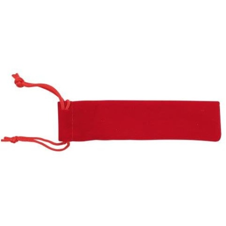 Velvet Drawstring Pouch - Red - Pack of 5