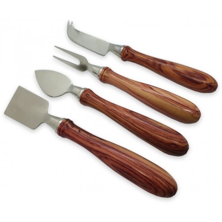 Four Piece Cheese Knife and Fork Set