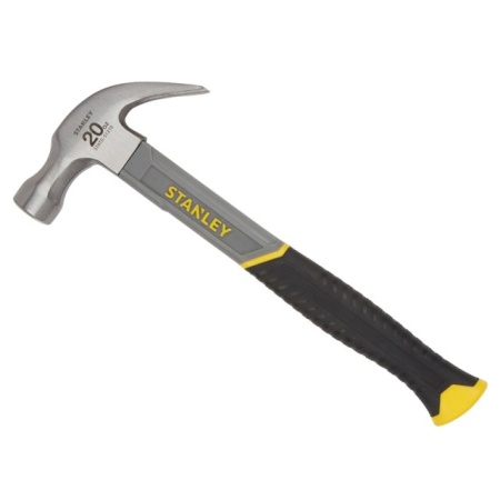 Stanley 20oz Curved Claw Hammer Fibreglass Shaft