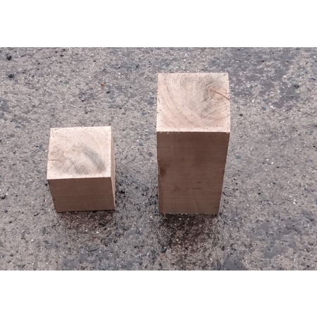 125mm square Oak cube