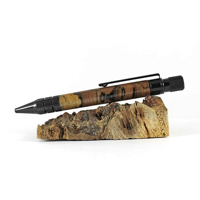 Beaufort Ink Headwind ballpoint pen kit with black chrome fittings