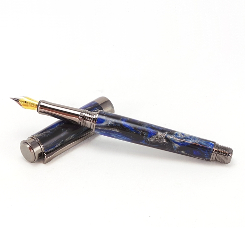 Beaufort Ink Leveche fountain pen kit with gunmetal fittings, standard nib package - Image 2