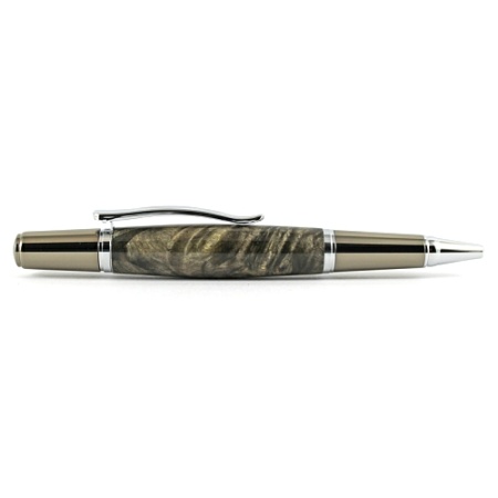 Beaufort Ink Sirocco ballpoint pen kit with chrome & gunmetal fittings