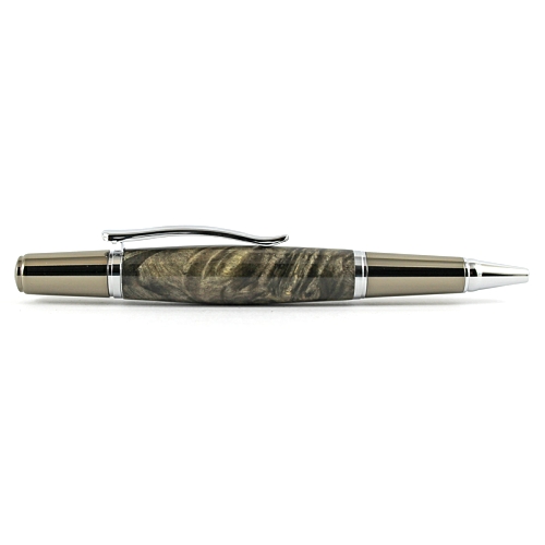 Beaufort Ink Sirocco ballpoint pen kit with chrome & gunmetal fittings